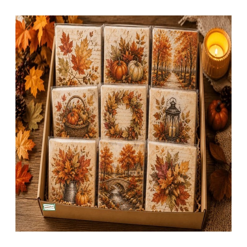 BOX 50 serviettes Automne