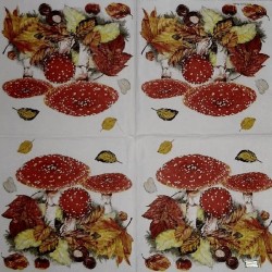 1serviette Les Champignons-19