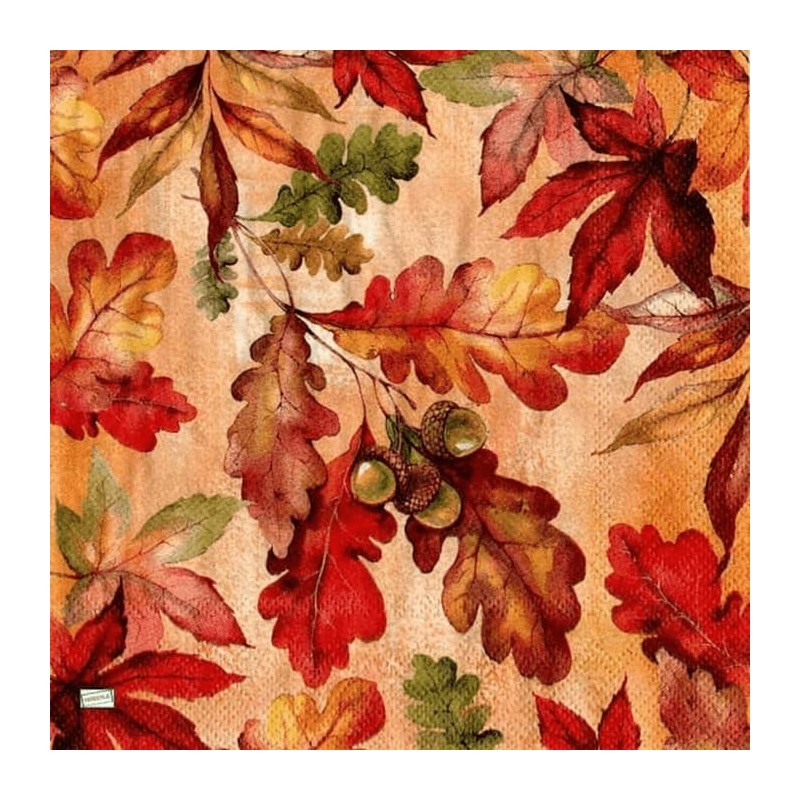 1serviette papier Feuillage-6