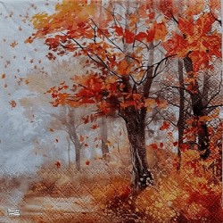 1serviette papier Feuillage-37