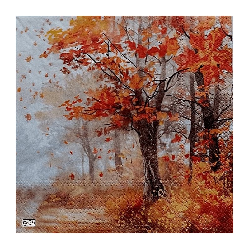 1serviette papier Feuillage-37