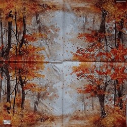 1serviette papier Feuillage-37