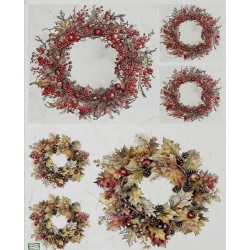 1papier riz Feuillages-R2284