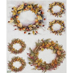 1papier riz Feuillages-R2288
