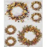1papier riz Feuillages-R2288