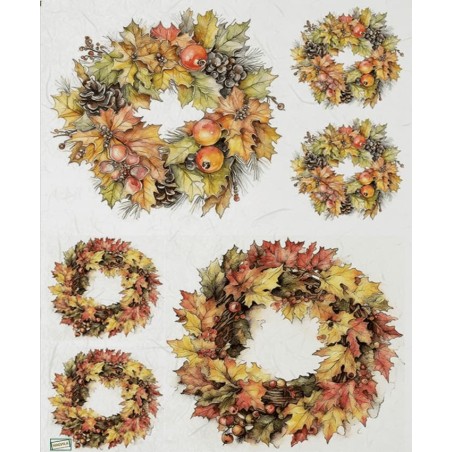 1papier riz Feuillages-R2287