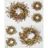 1papier riz Feuillages-R2289