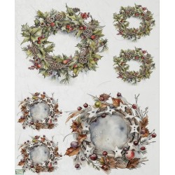1papier riz Feuillages-R2293