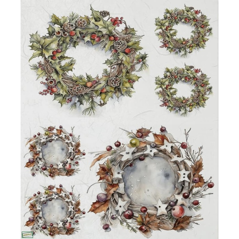 1papier riz Feuillages-R2293