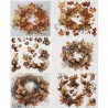 1papier riz Feuillages-R2493