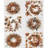 1papier riz Feuillages-R2494