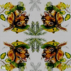 1serviette papier Chien-74