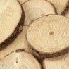 10 rondelles bois naturelles