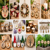 10 rondelles bois naturelles