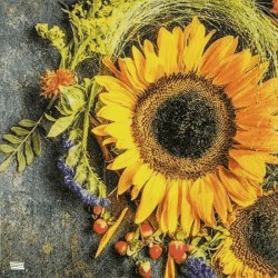 1serviette papier Tournesols-4