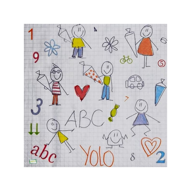 1 serviette papier Enfant -64