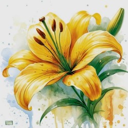 1 serviette papier Le Lys-30