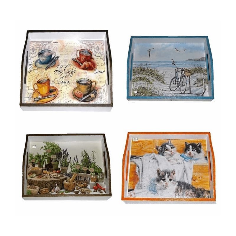 plateaux bois serviettage