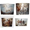 Horloges Chevaux serviettage