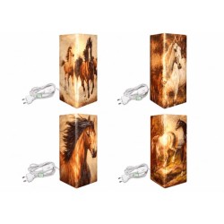 Lampes Chevaux serviettage