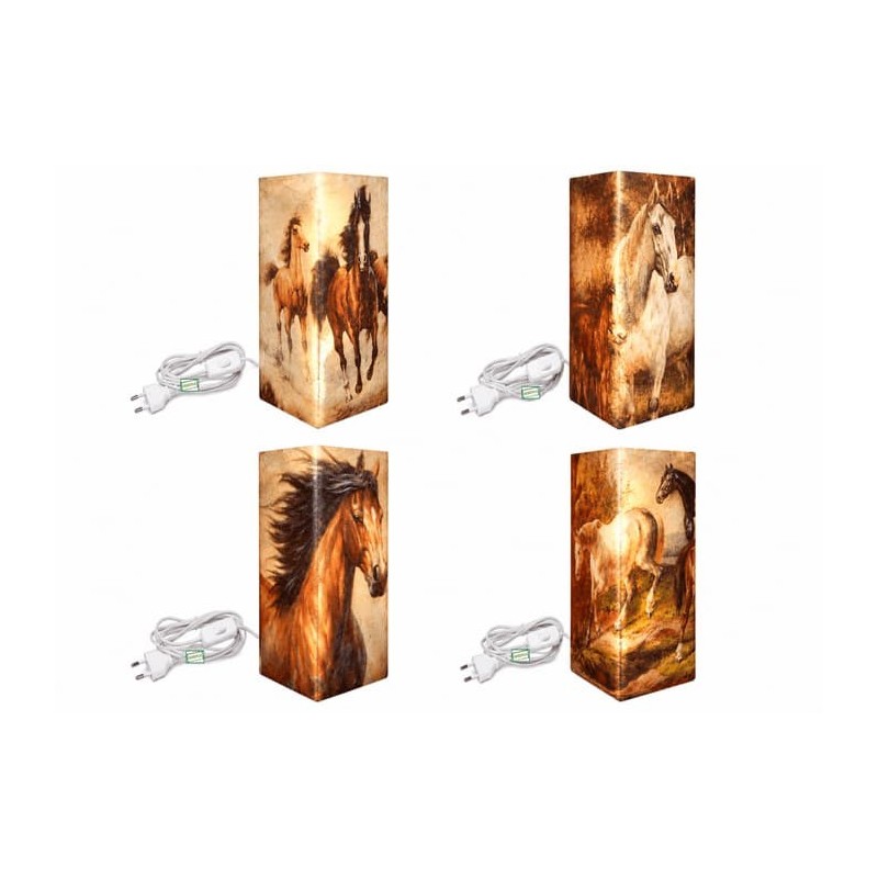 Lampes Chevaux serviettage