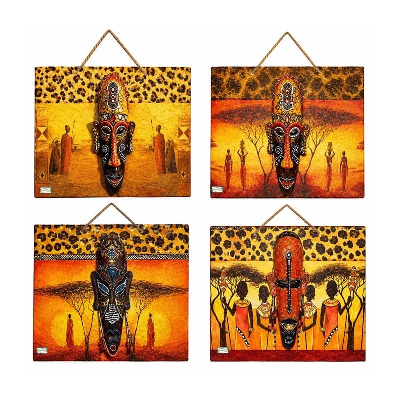 Plaques Déco Afrique serviettage