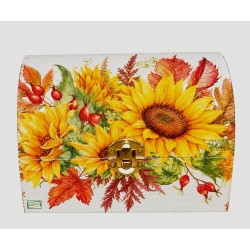 Coffre Tournesols serviettage