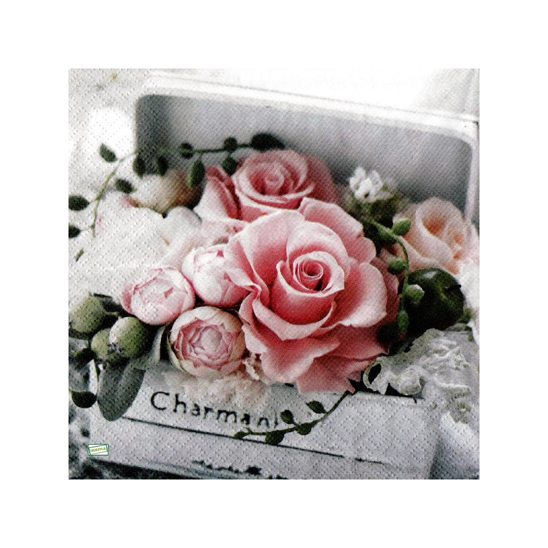1serviette papier Les Roses-2