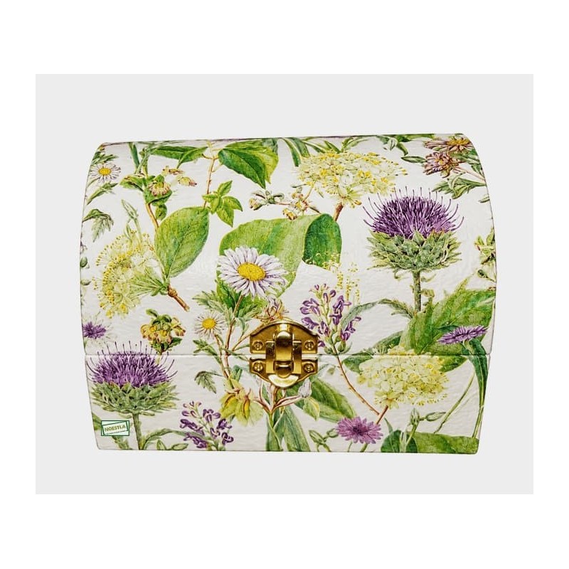 Coffre Fleurs serviettage