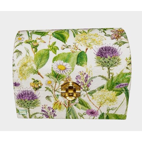 Coffre Fleurs serviettage