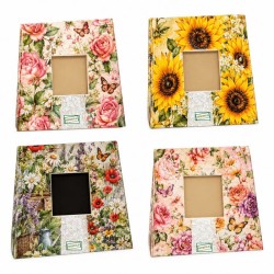 Miroir Les Fleurs serviettage