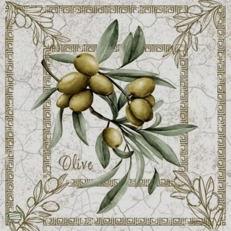 1serviette papier Olives-21
