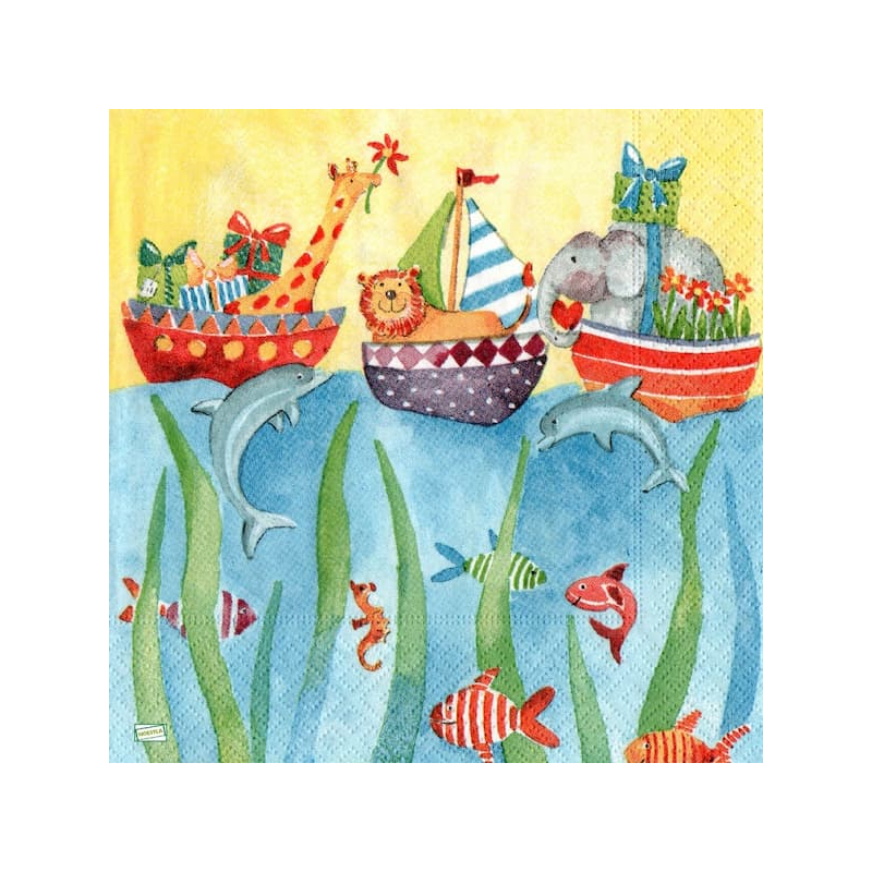 1 serviette papier Enfant -74