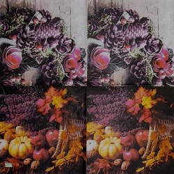 1serviette papier Feuillage-79
