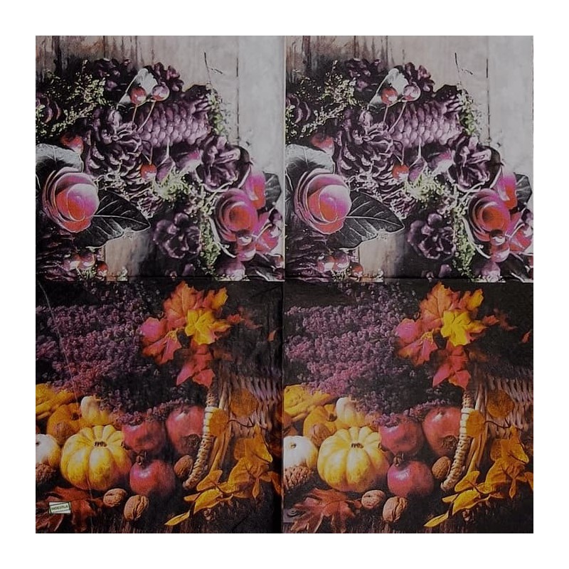1serviette papier Feuillage-79