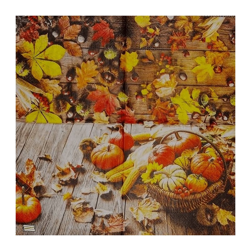 1serviette papier Feuillage-80