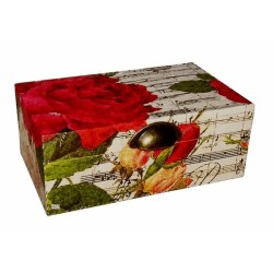 Boite Les Roses serviettage