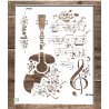 1 GRAND Pochoir Musique