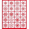 16 Pochoirs Flocons de Neige