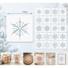 16 Pochoirs Flocons de Neige