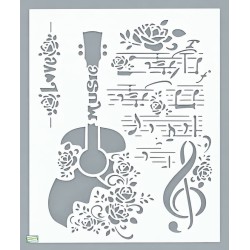 1 GRAND Pochoir Musique