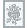 1 GRAND Pochoir Hibou