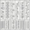 12 Pochoirs Floraux Loisirs créatifs-1