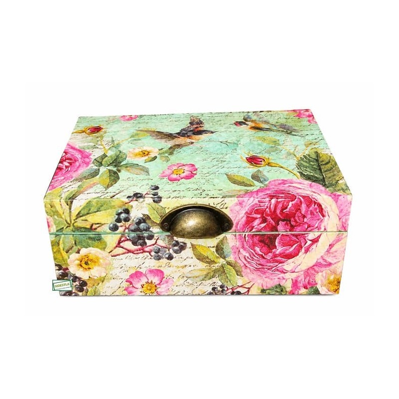 Boite Les Roses serviettage