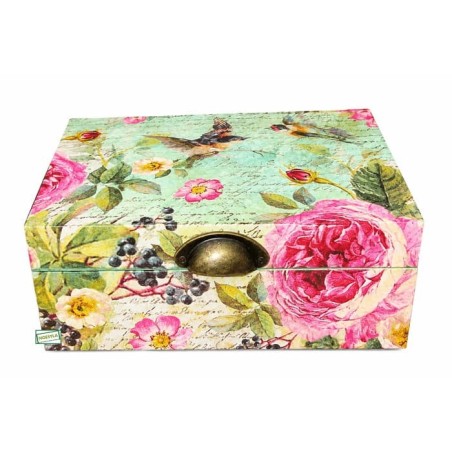 Boite Les Roses serviettage