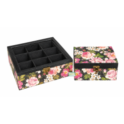 Boite Les Roses serviettage