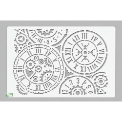 GRAND Pochoir Horloge créatifs