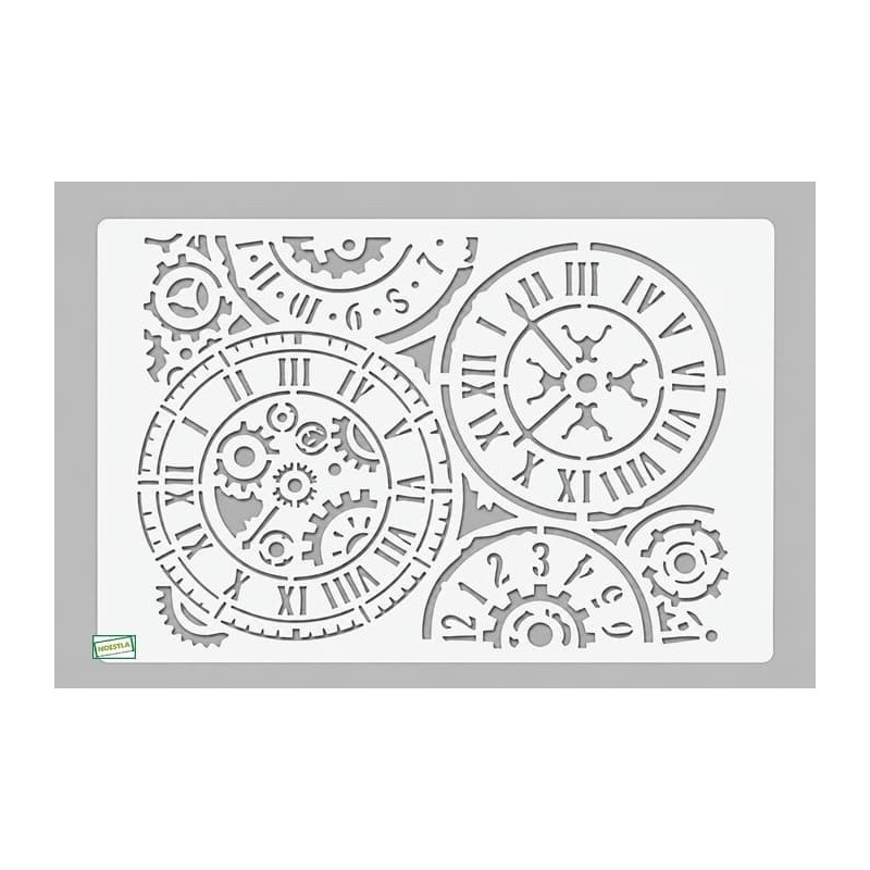 GRAND Pochoir Horloge créatifs