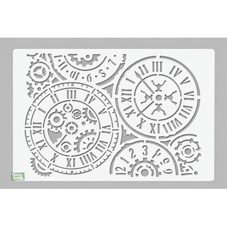 GRAND Pochoir Horloge créatifs