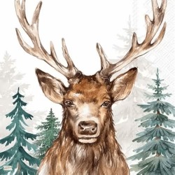 1 serviette Le Cerf -85